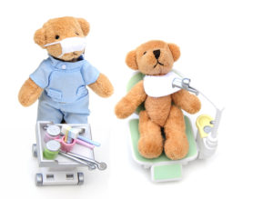 Teddy bear dentists providing gentle care.